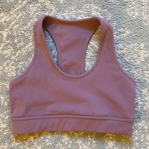 Athleta light purple sports bra size small